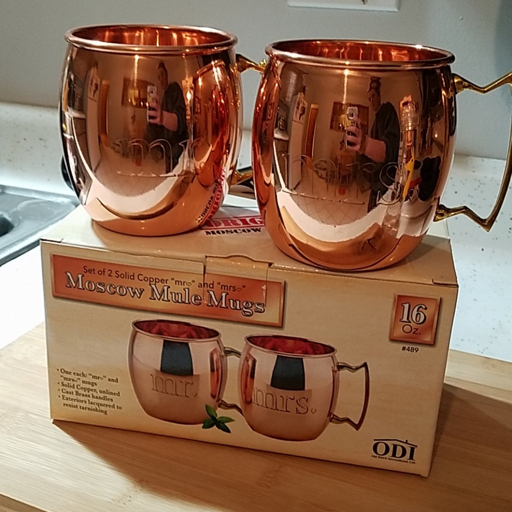 Mr. & Mrs. Moscow mule mug